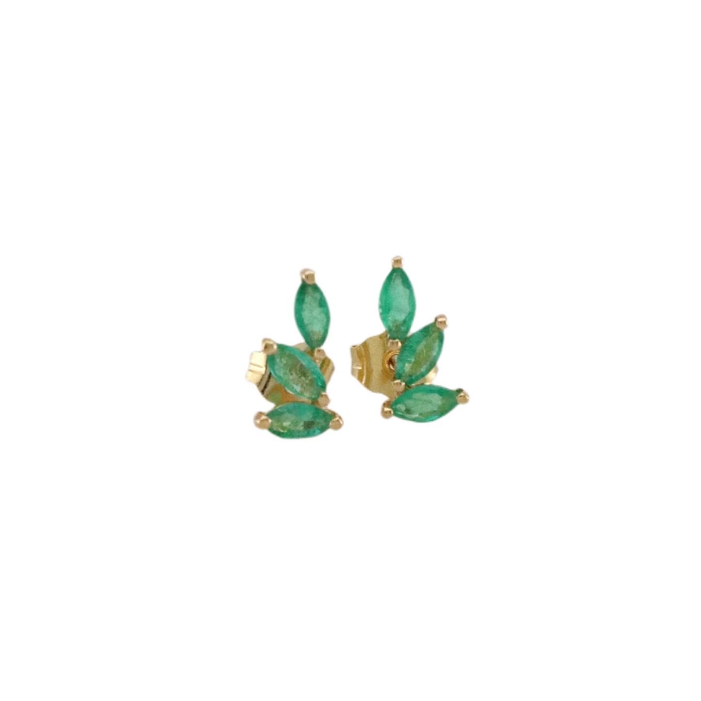 Marquise Emerald Stud Earrings