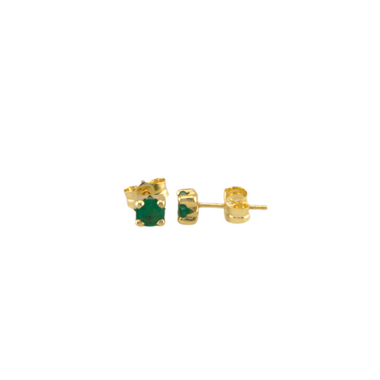 Emerald Stud Earrings