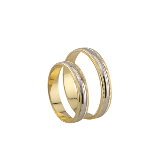 Bicolor Set Wedding Band