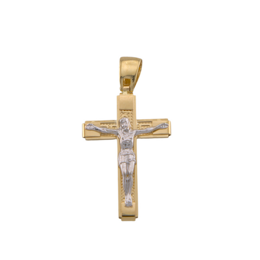 Bicolor Cross Pendant
