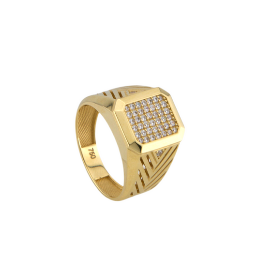 Square Zirconia Men Ring