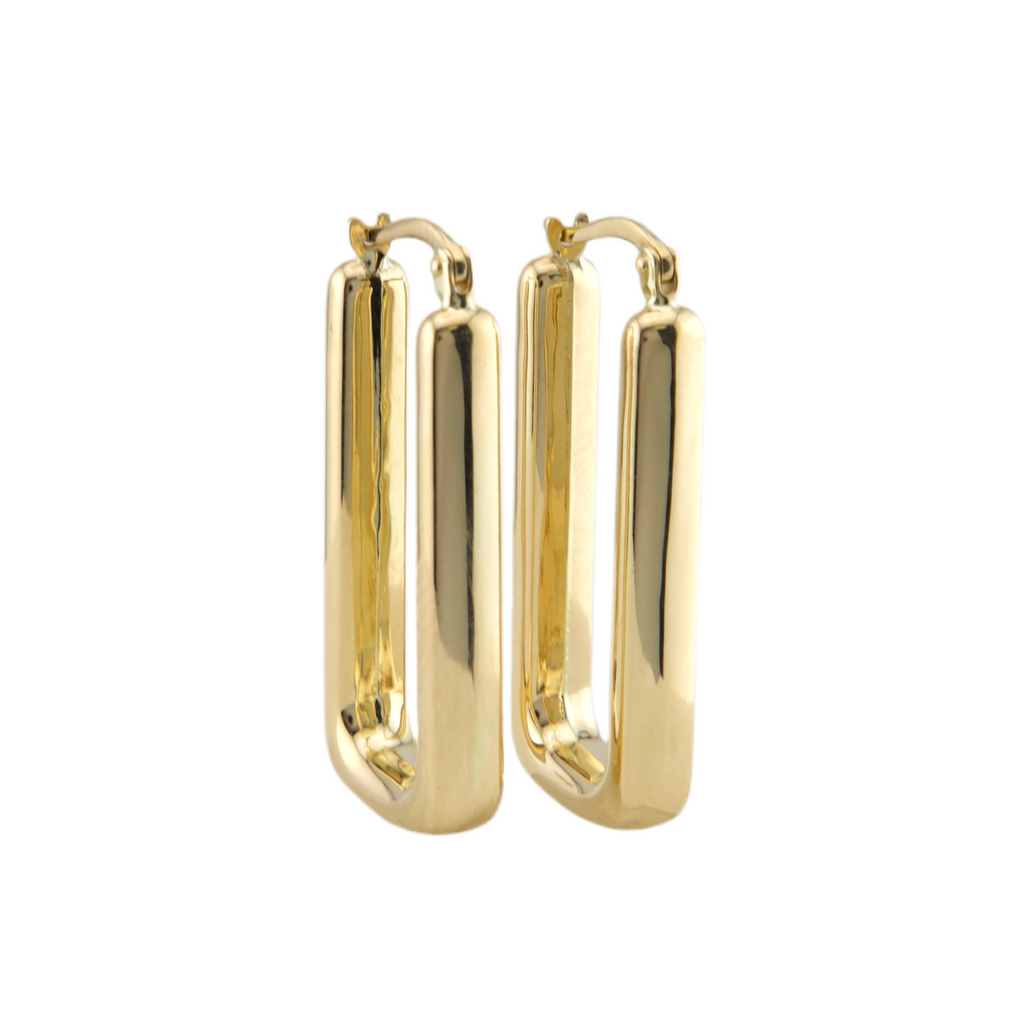 Ultra Fancy Box Hoops Earrings