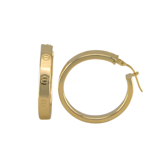 Fancy G Hoops Earrings