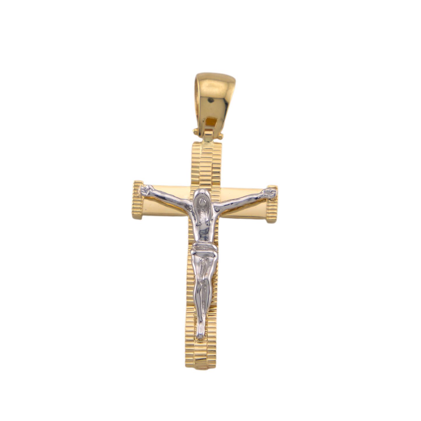 Bicolor Cross Pendant