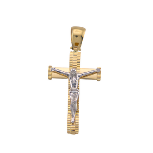 Bicolor Cross Pendant