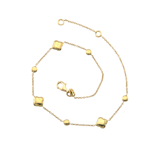White Trevol Anklet