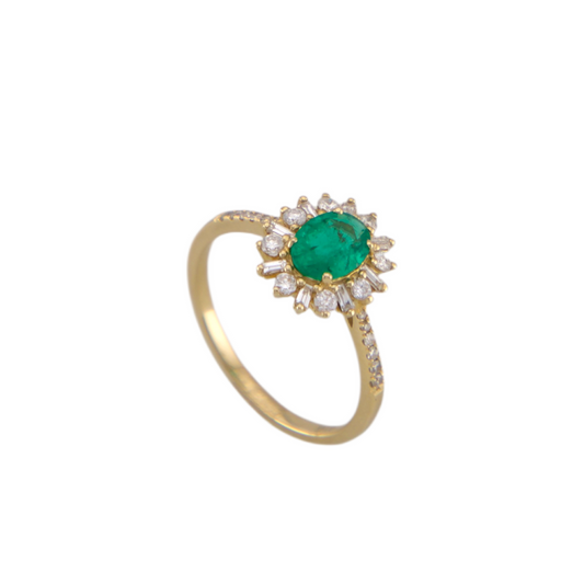 Diamond Emerald Ring
