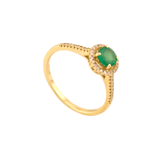 Genuine Emerald  Ring