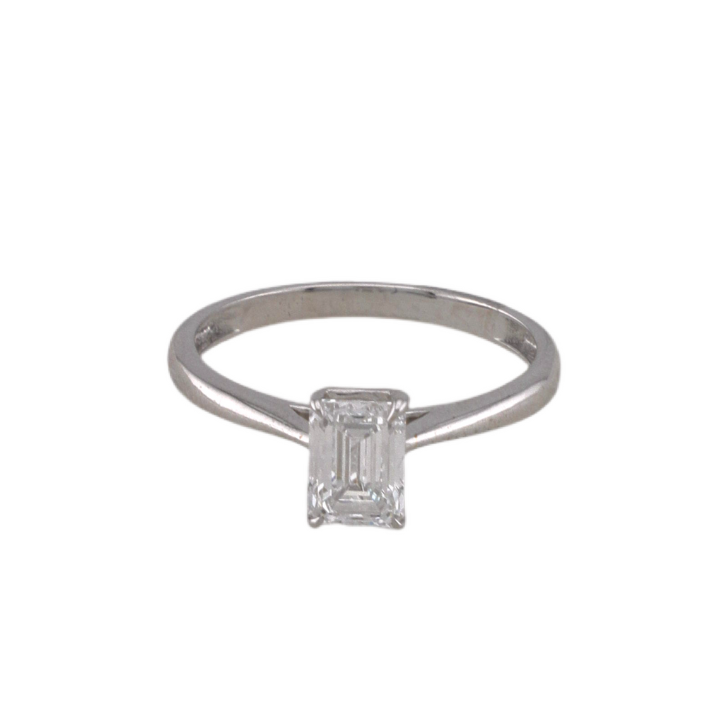 Emerald Cut Diamond Ring