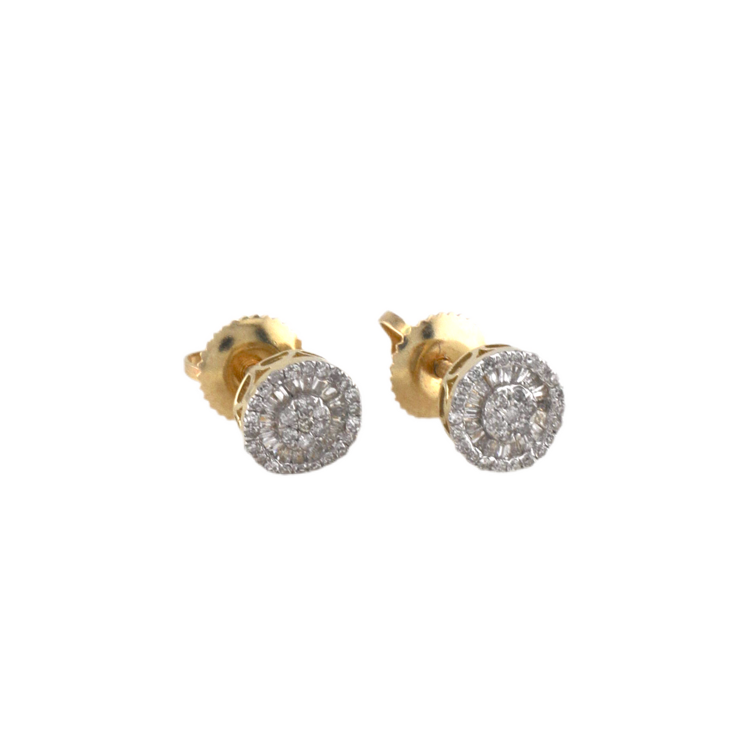 Round Diamond Stud Earrings