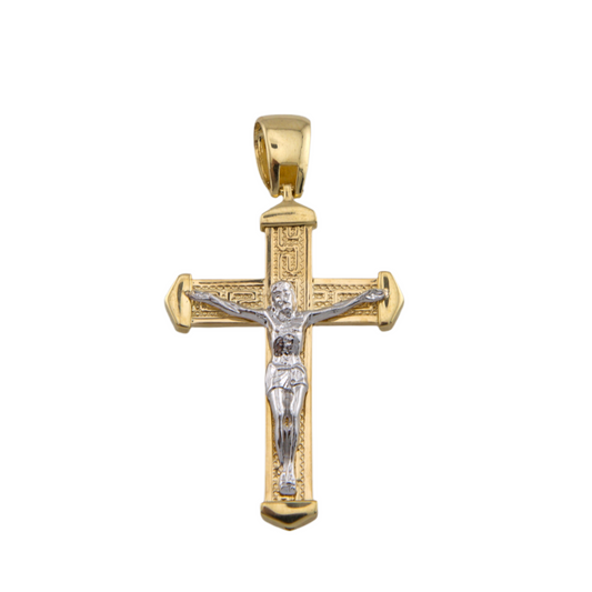 Bicolor Cross Pendant