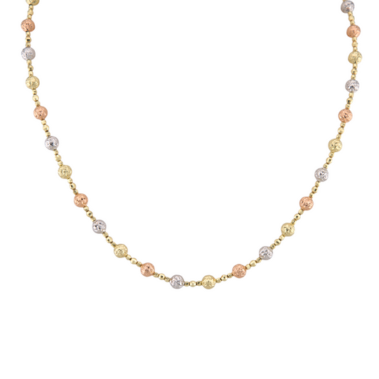 Three Colors Balls Necklace