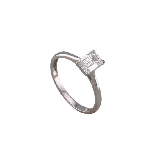 Emerald Cut Diamond Ring