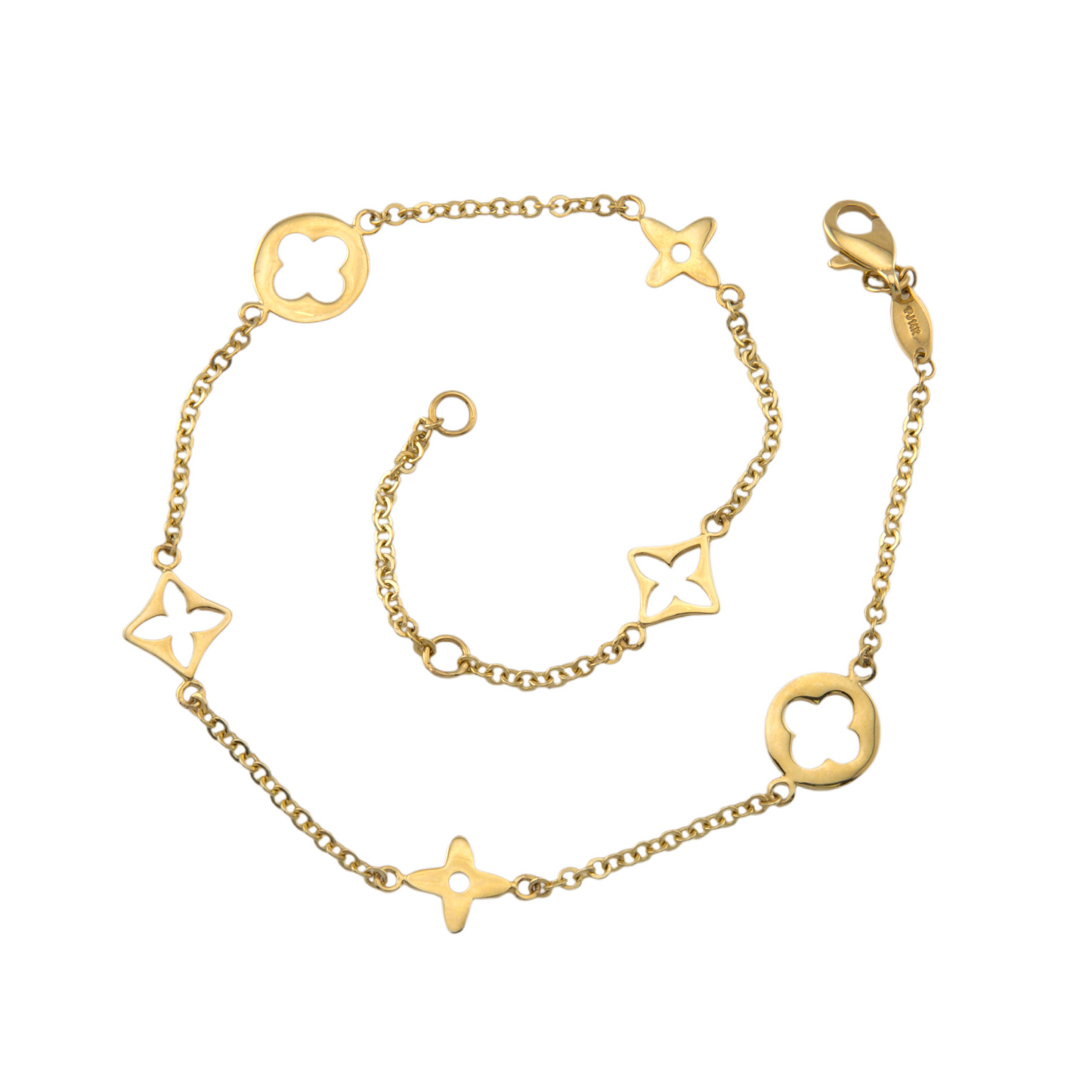 Three Colors Gold Anklet