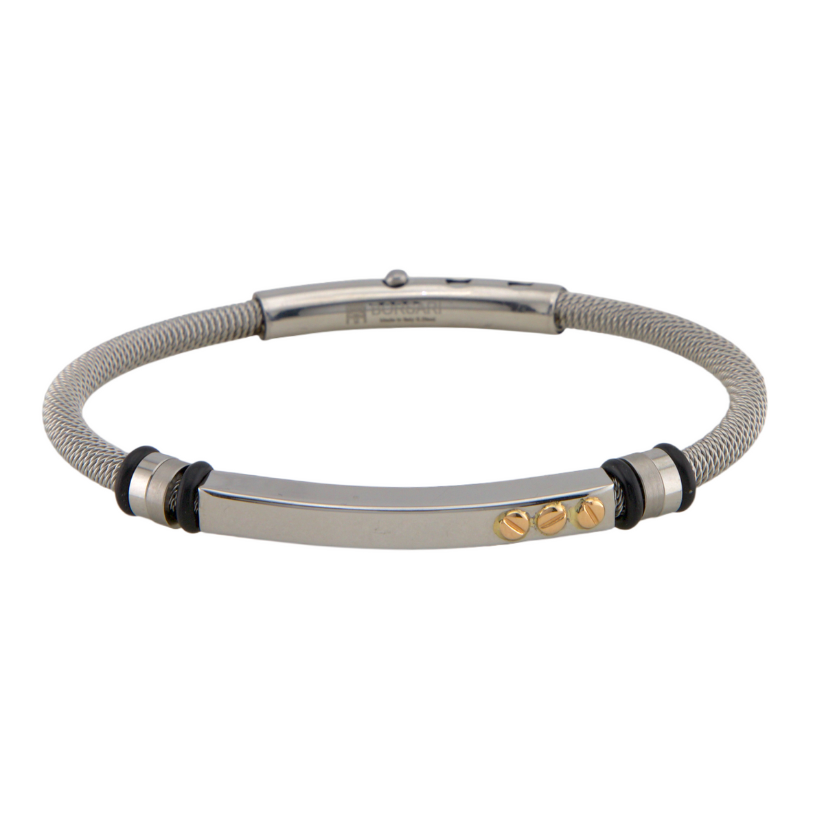 Stainless Steel & Gold Bracelet