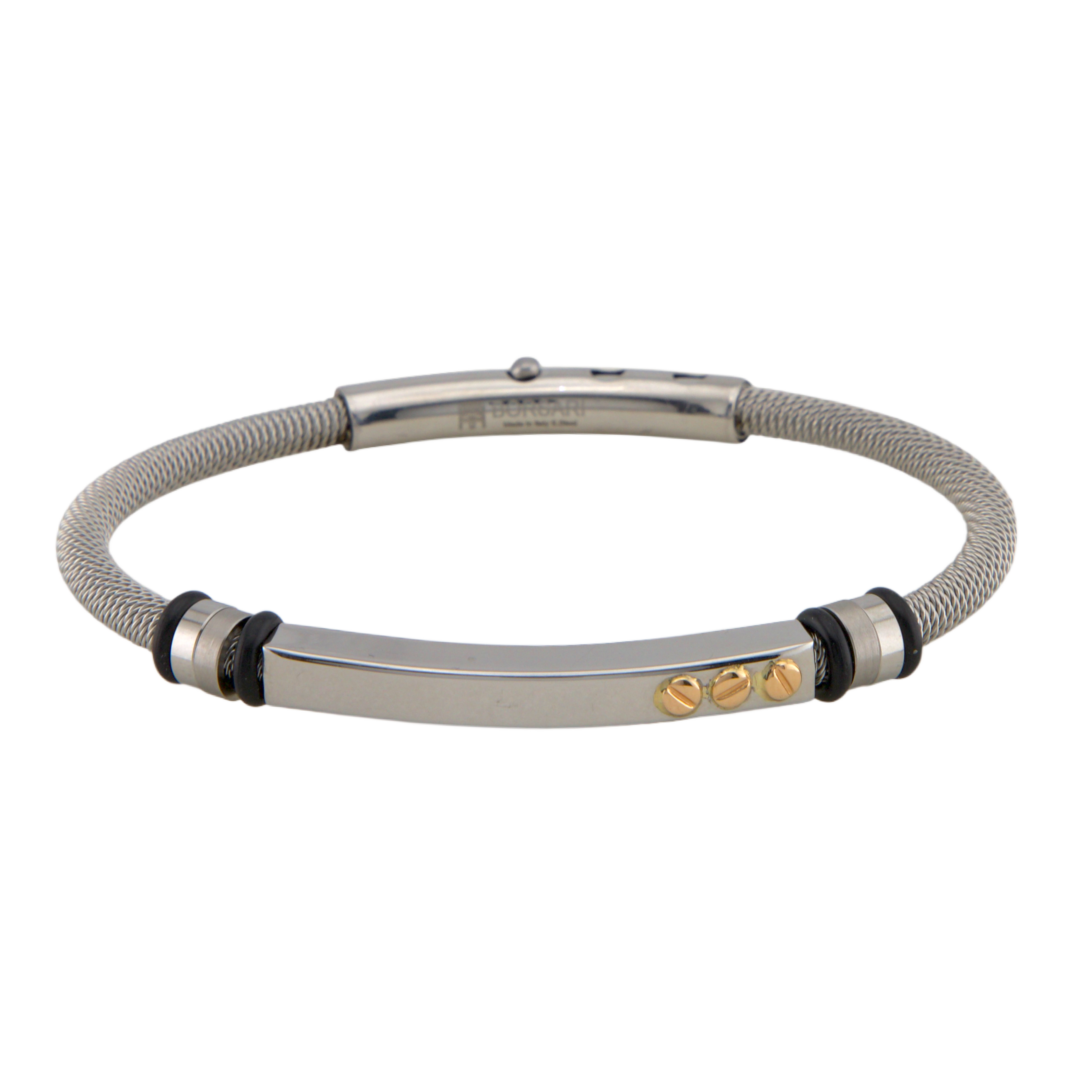 Stainless Steel & Gold Bracelet