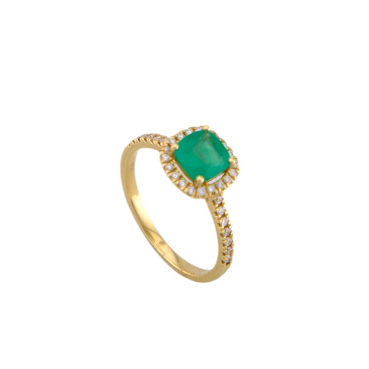 Diamond Emerald Ring