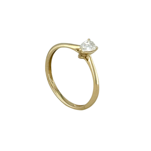 Pear Diamond Ring