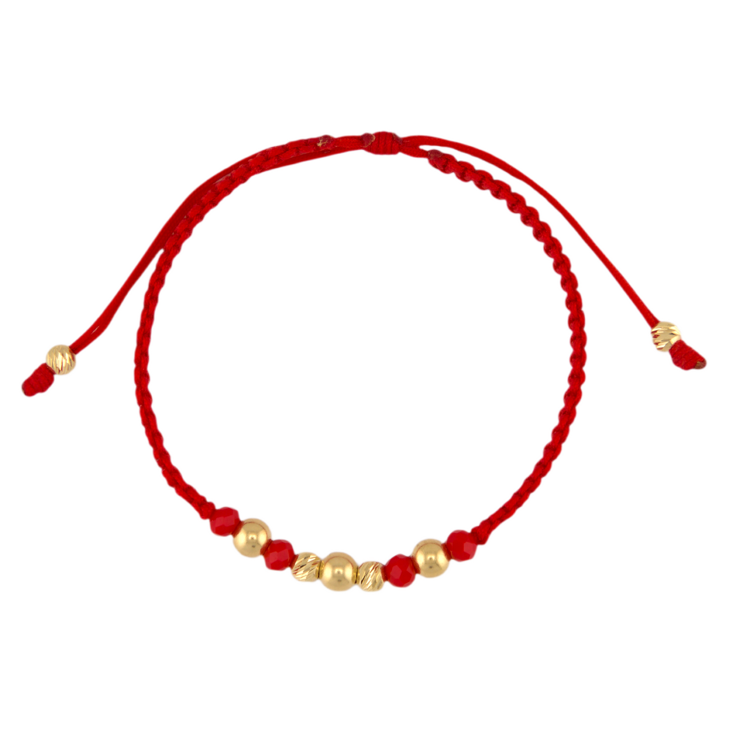 Gold/Red Balls Bracelet DG
