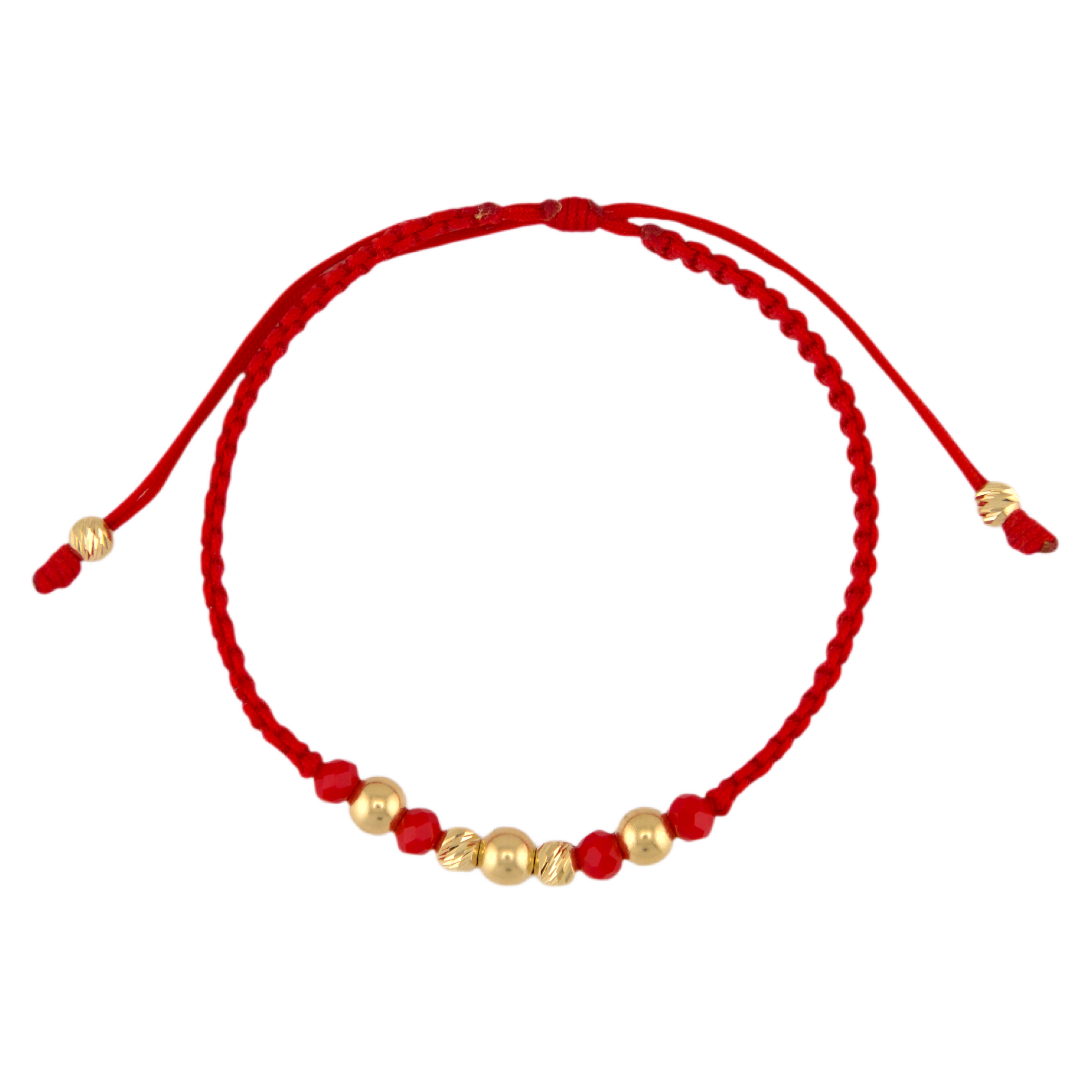 Gold/Red Balls Bracelet DG