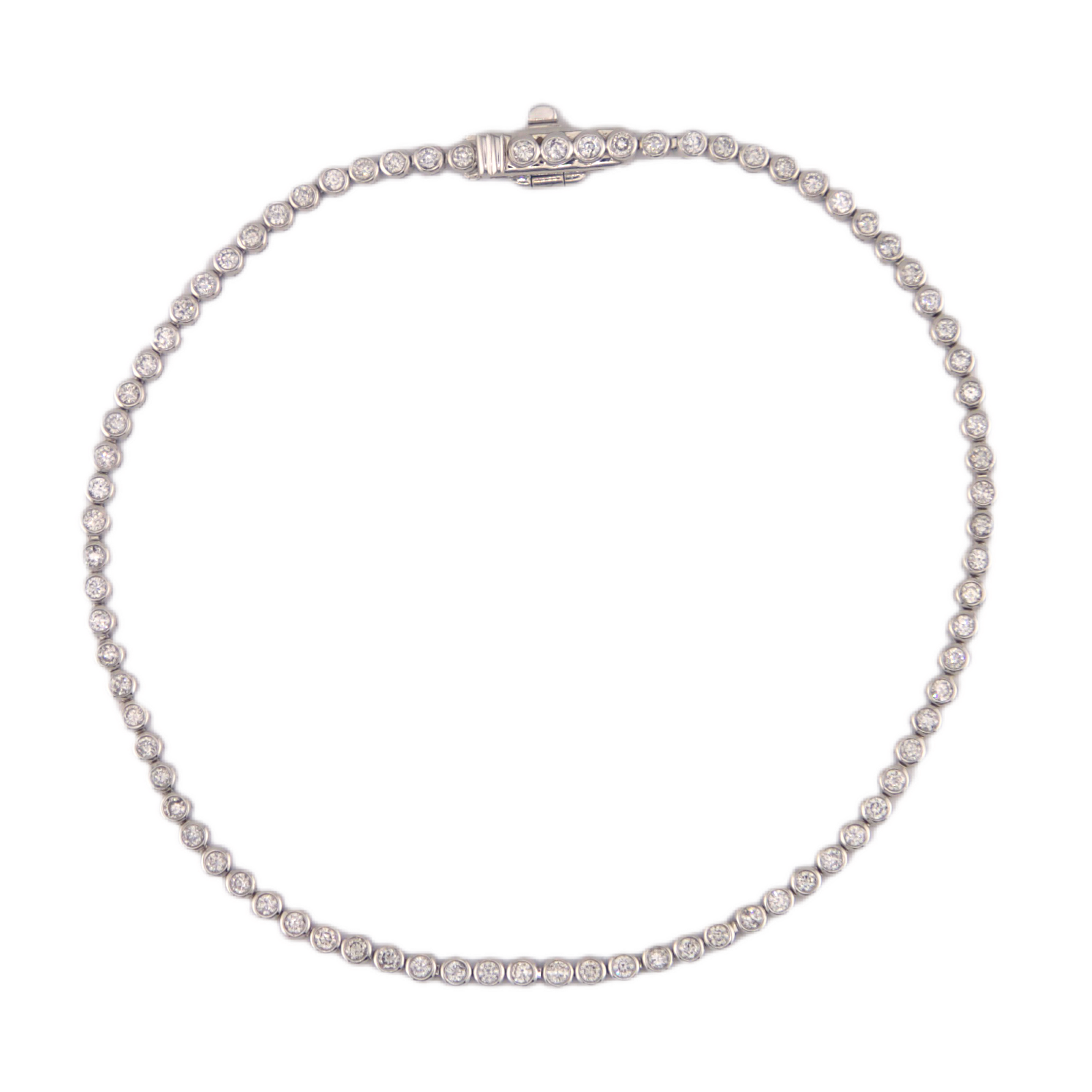 White Diamond Tennis Bracelets