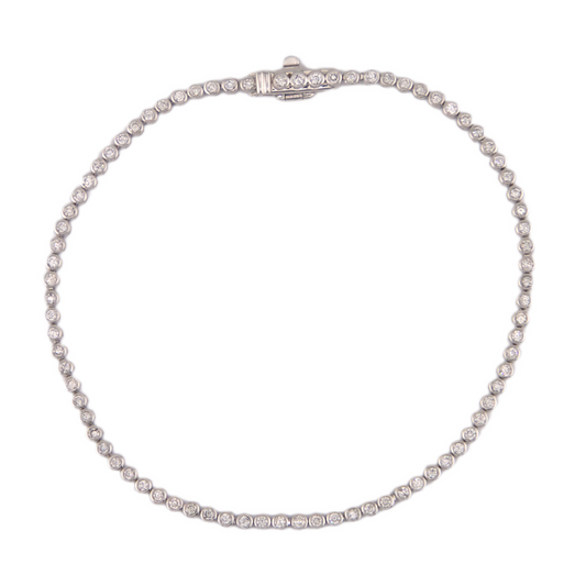 White Diamond Tennis Bracelets
