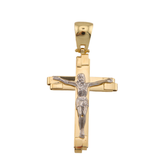 Bicolor Cross Pendant