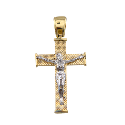 Bicolor Cross Pendant