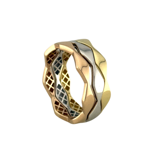 Fancy Three Colors Ring