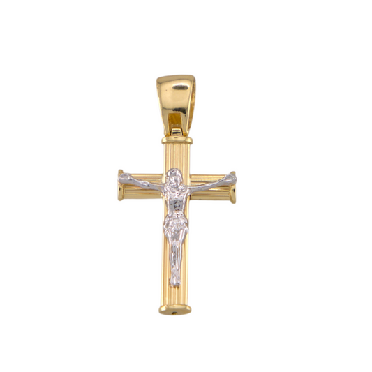 Bicolor Cross Pendant