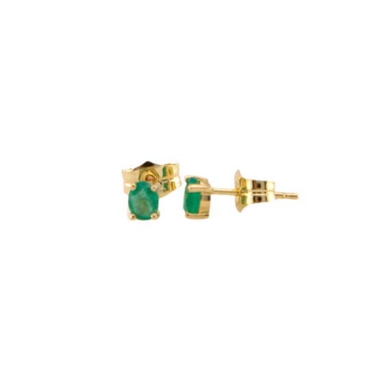 Emerald Stud Earrings