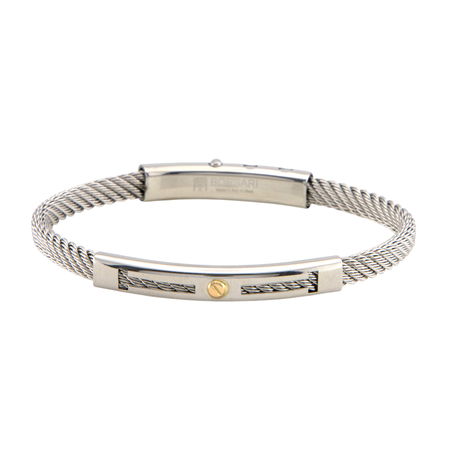 Stainless Steel & Gold Bracelet