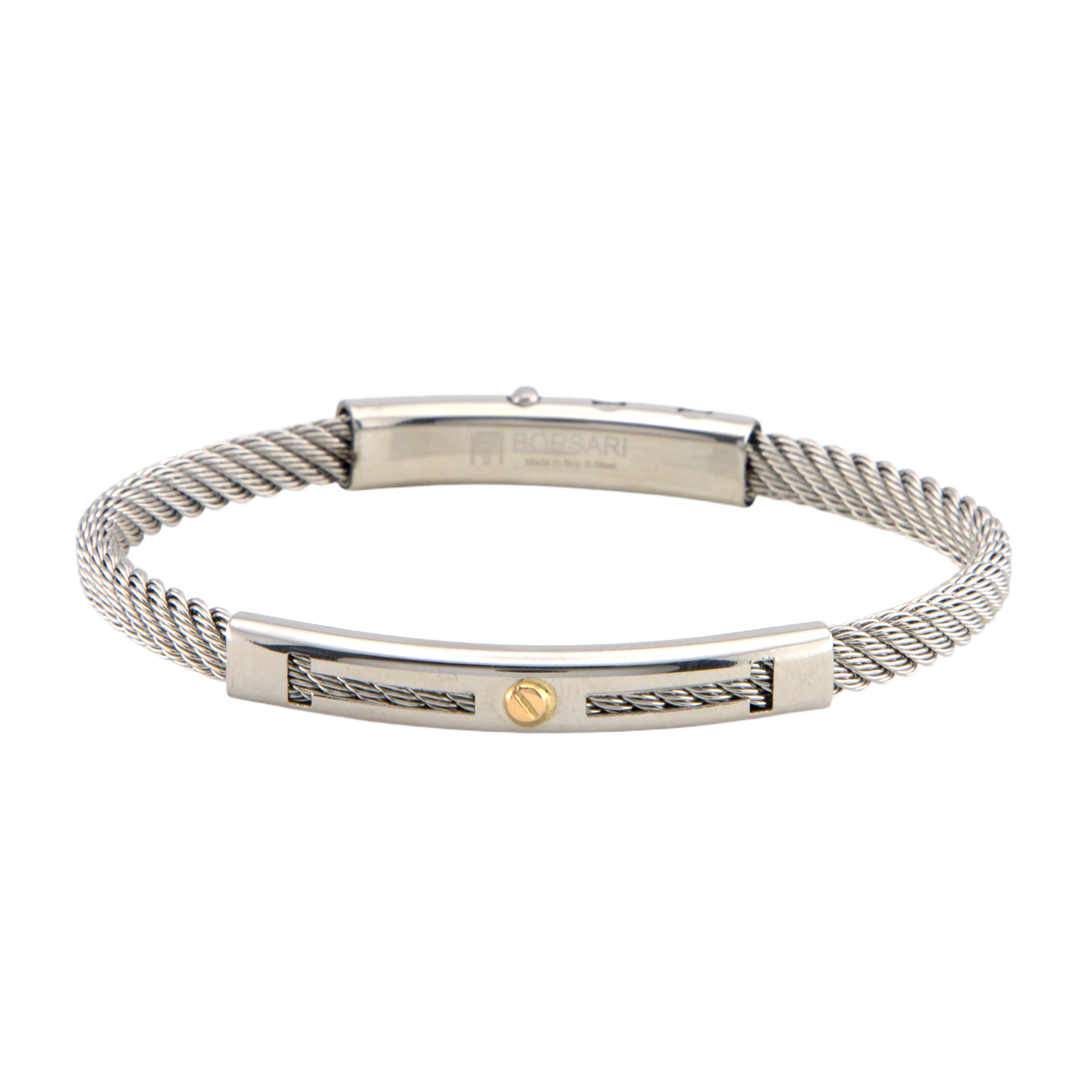 Stainless Steel & Gold Bracelet