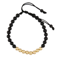 Gold/Black Balls Bracelet