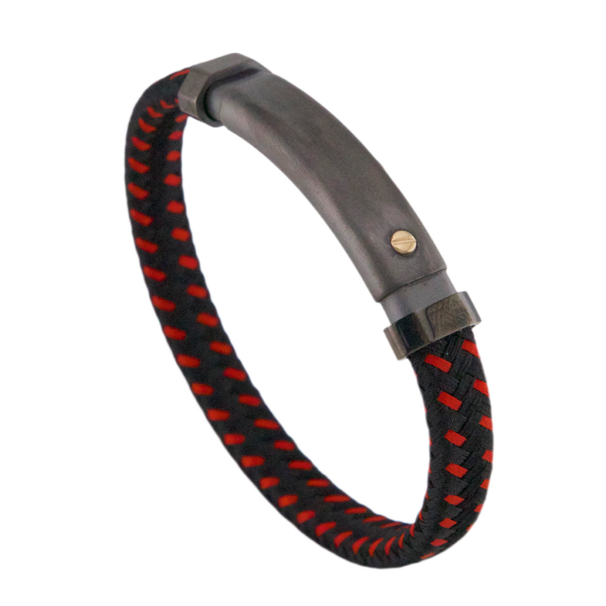 Bicolor Polyester & Gold Bracelet