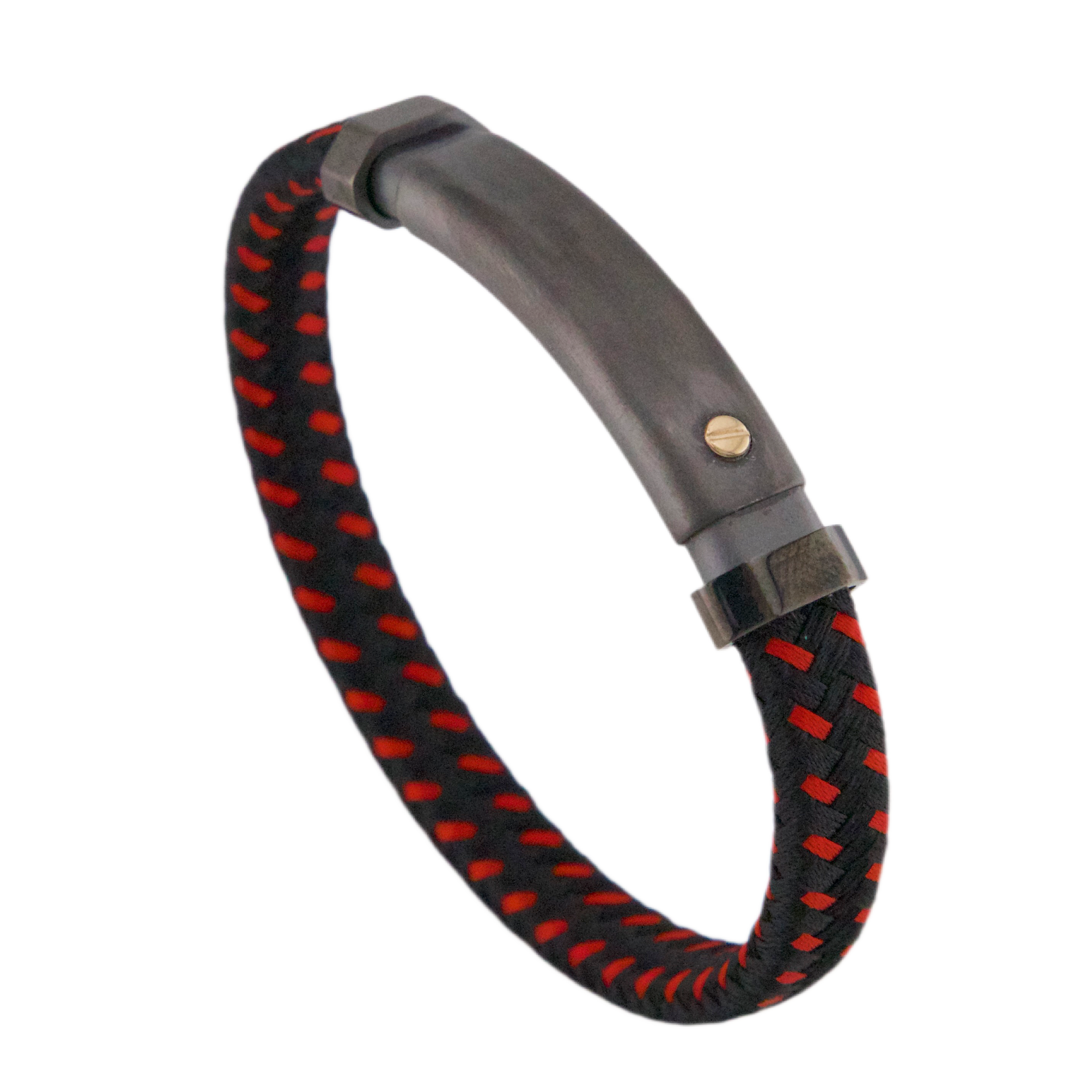 Bicolor Polyester & Gold Bracelet