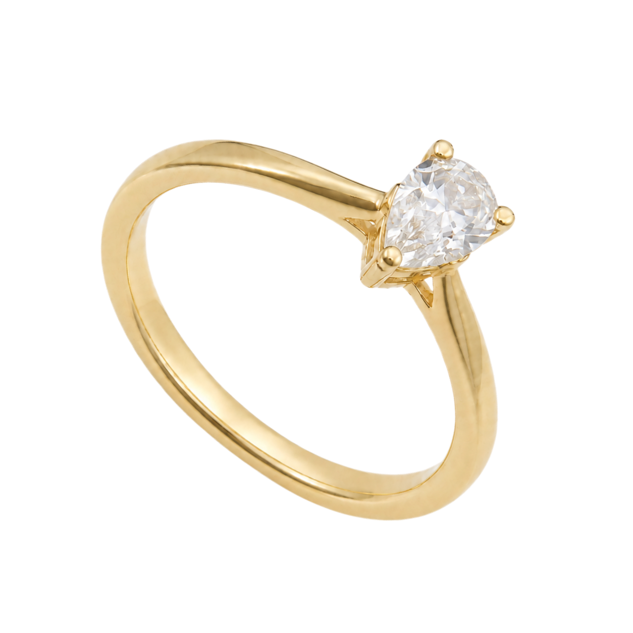 Pear Diamond Ring