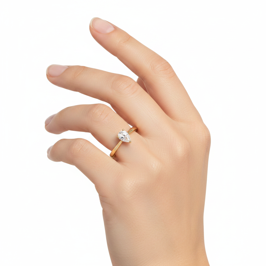 Pear Diamond Ring