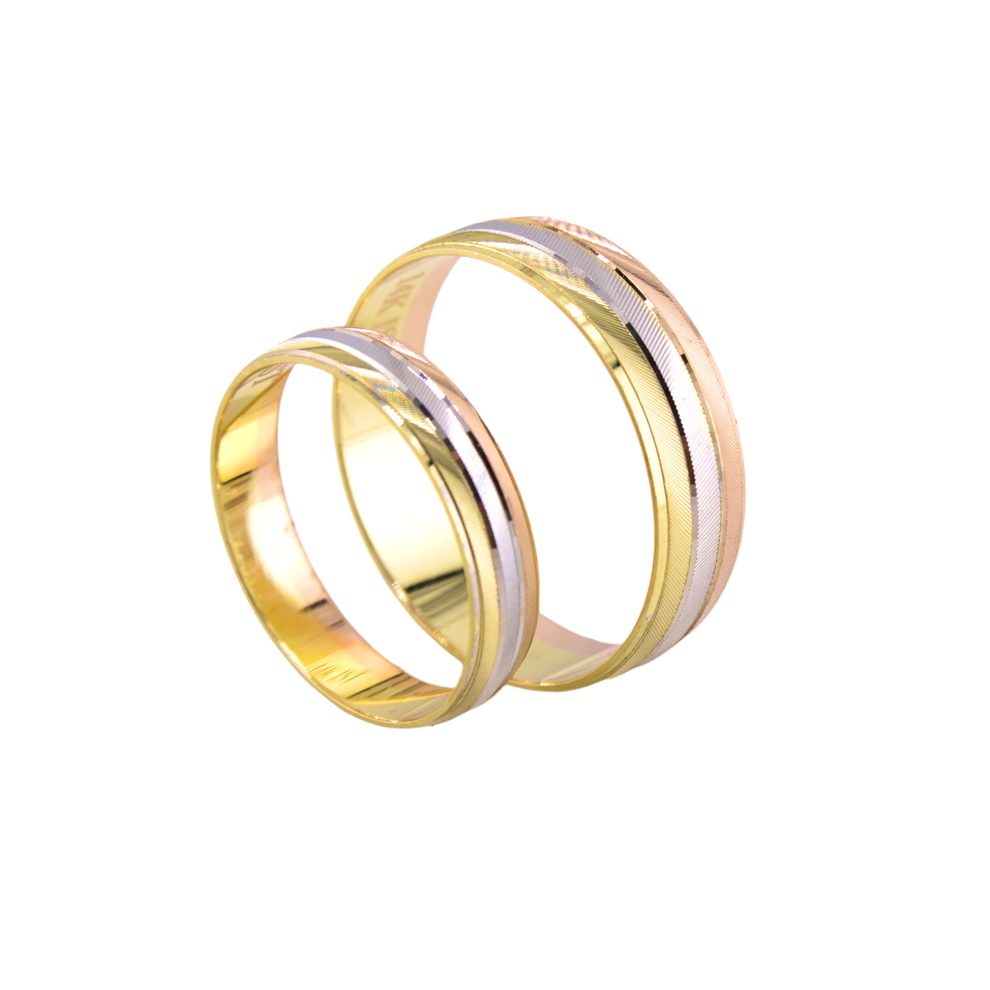 Three Colors set Wedding Band