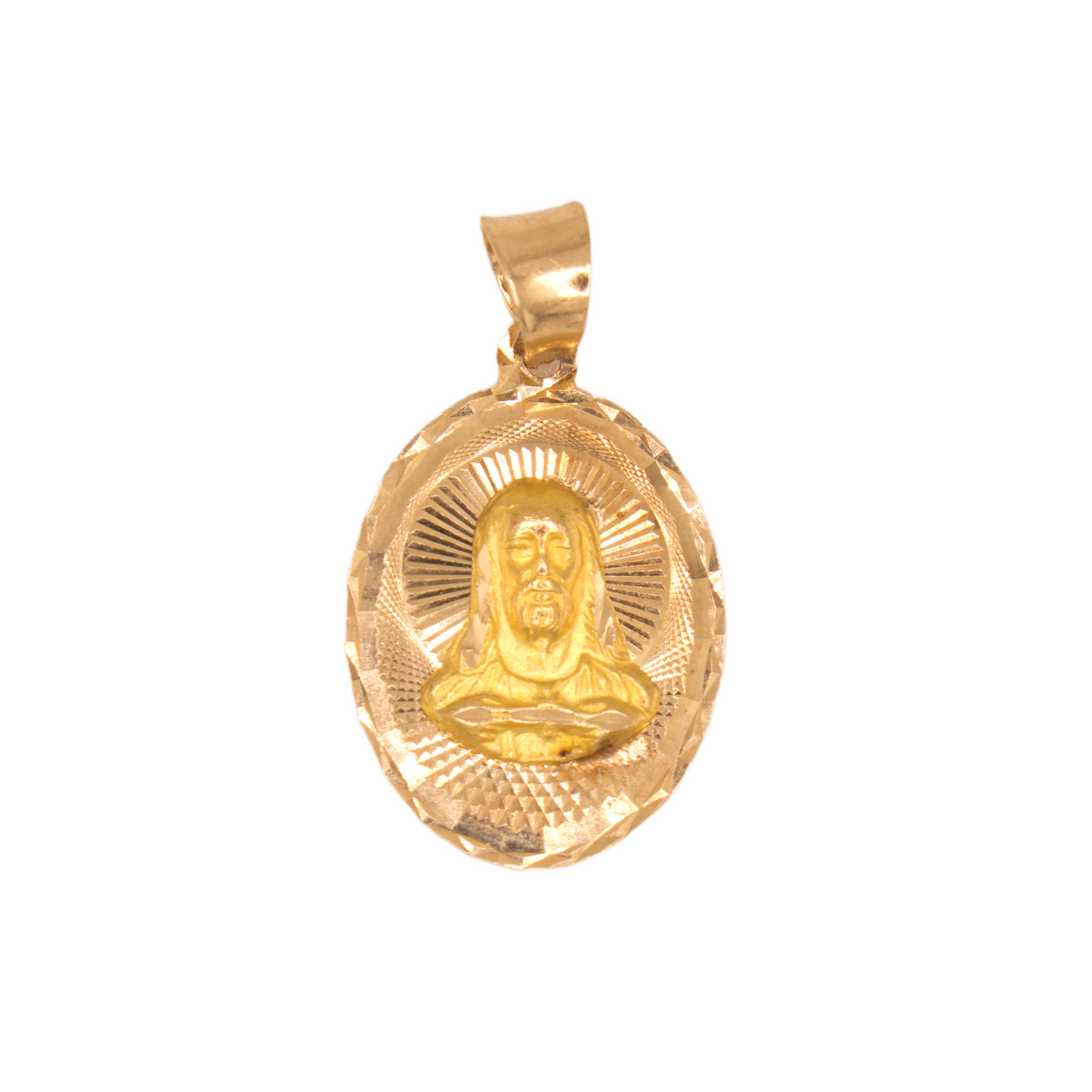 Guadalupe And Jesus Pendant