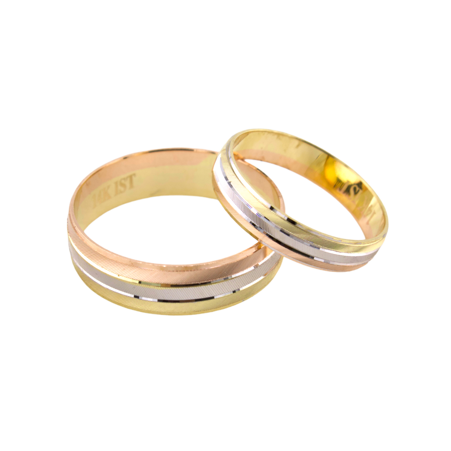 Three Colors set Wedding Band