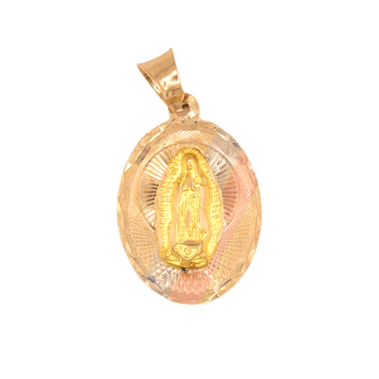 Guadalupe And Jesus Pendant