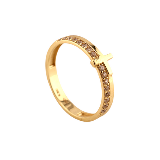 Zirconia Cross  Ring