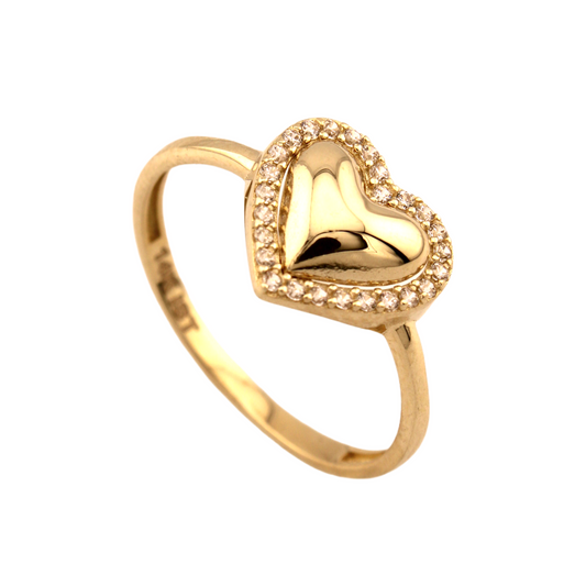 Heart Zirconia Ring