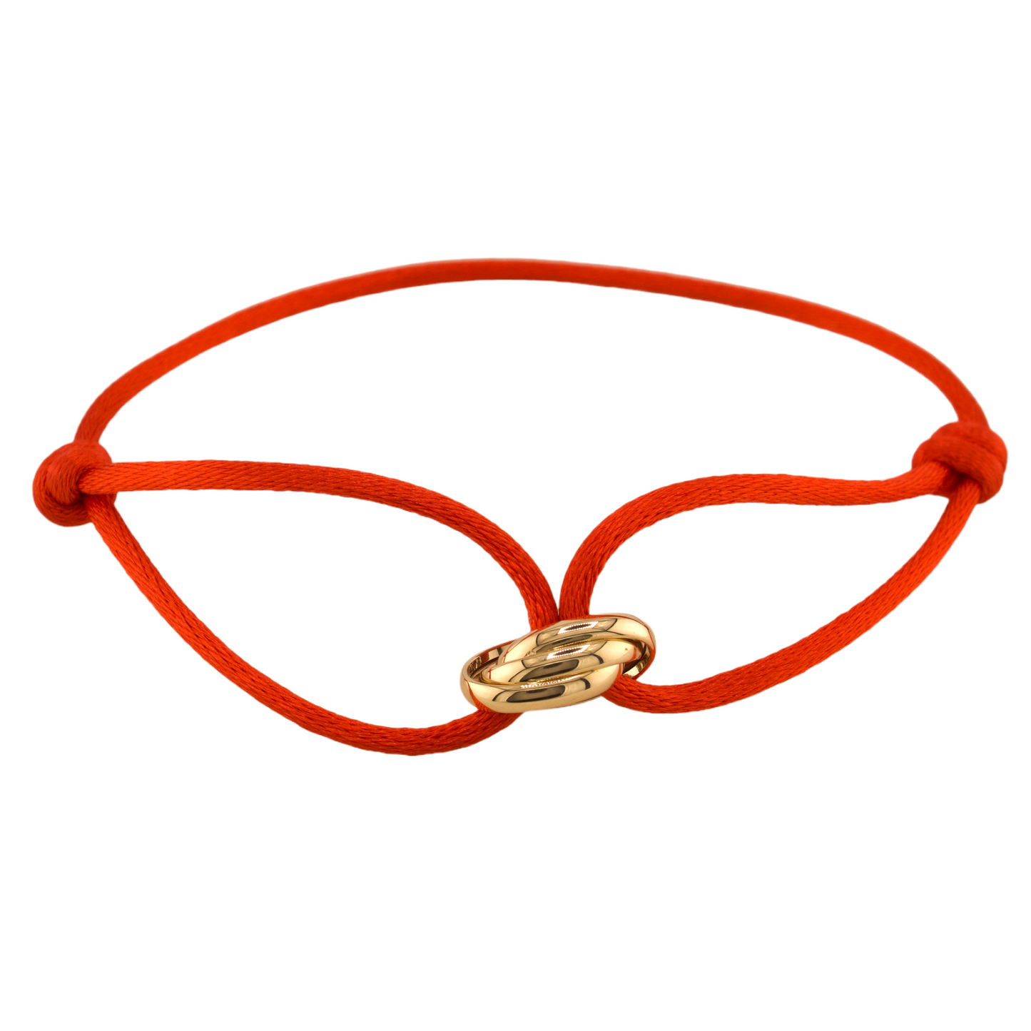 Gold Red String Bracelet