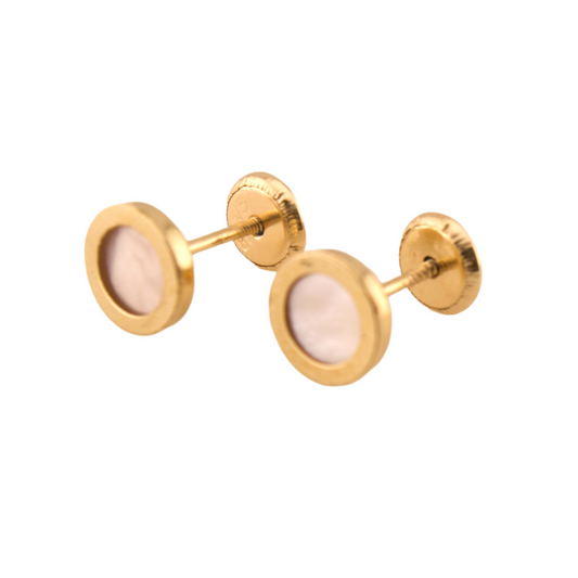 White Pearl Stud Earrings