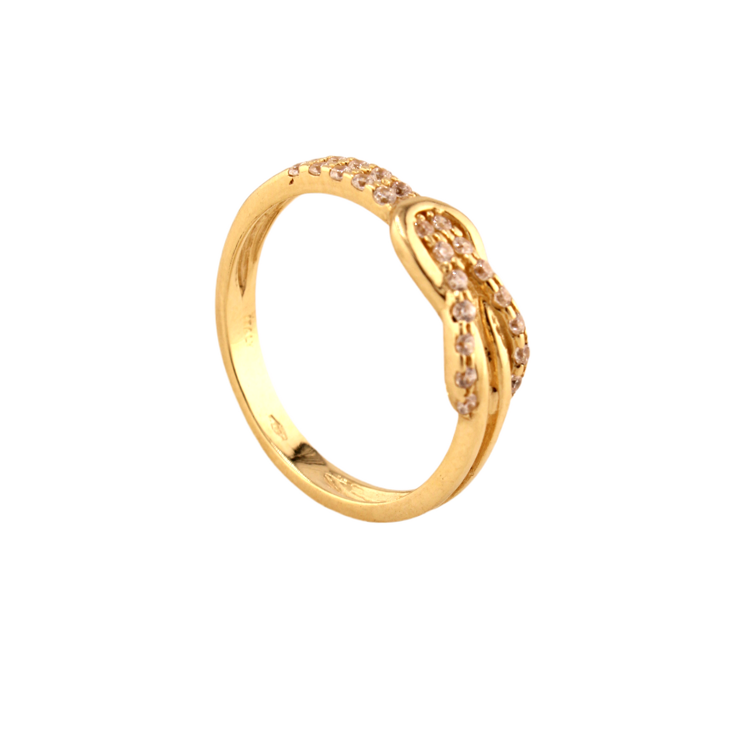 Belt Figure Zirconia Ring