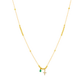 Diamond Emerald Necklace