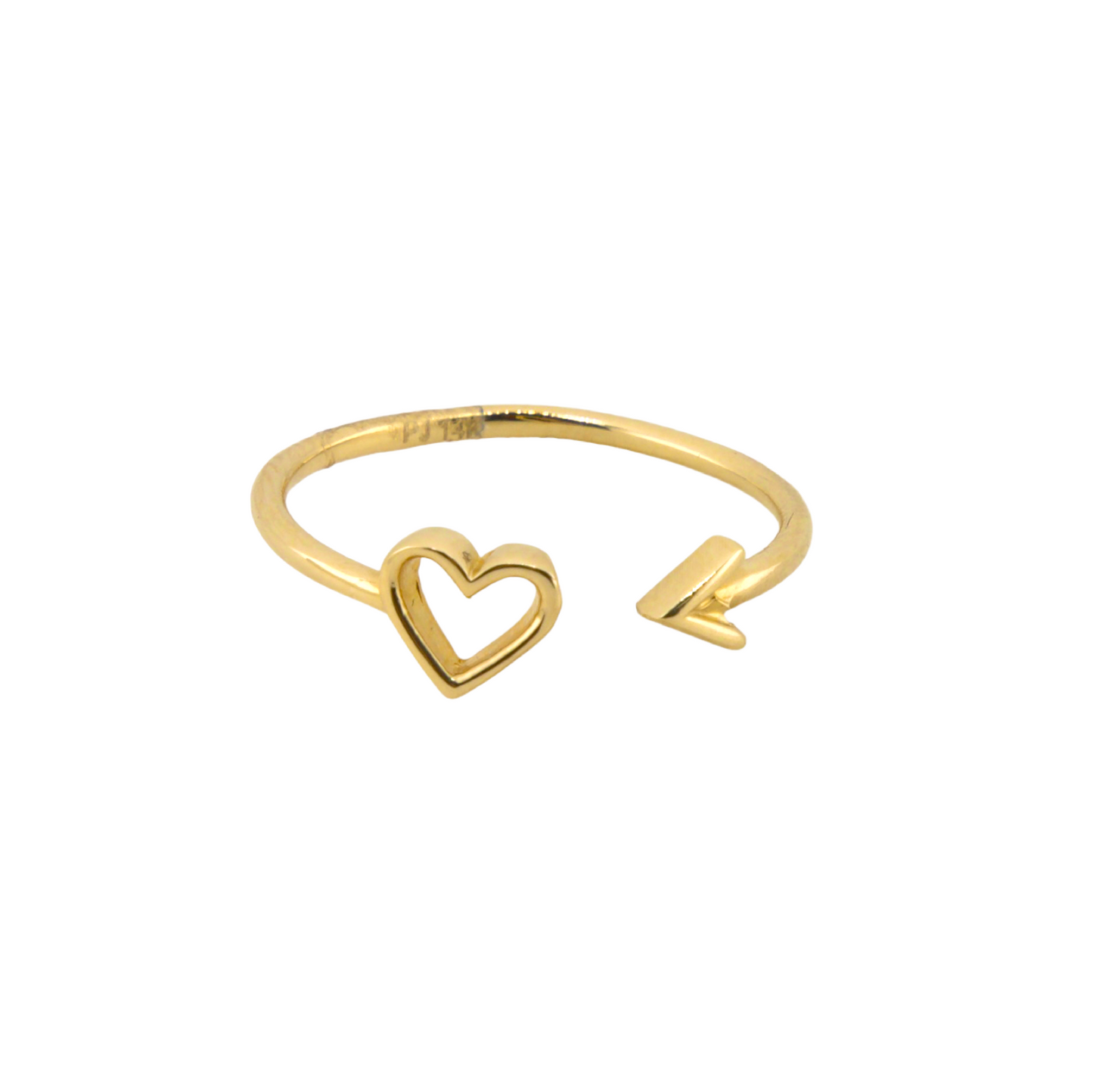 Heart Arrow Ring