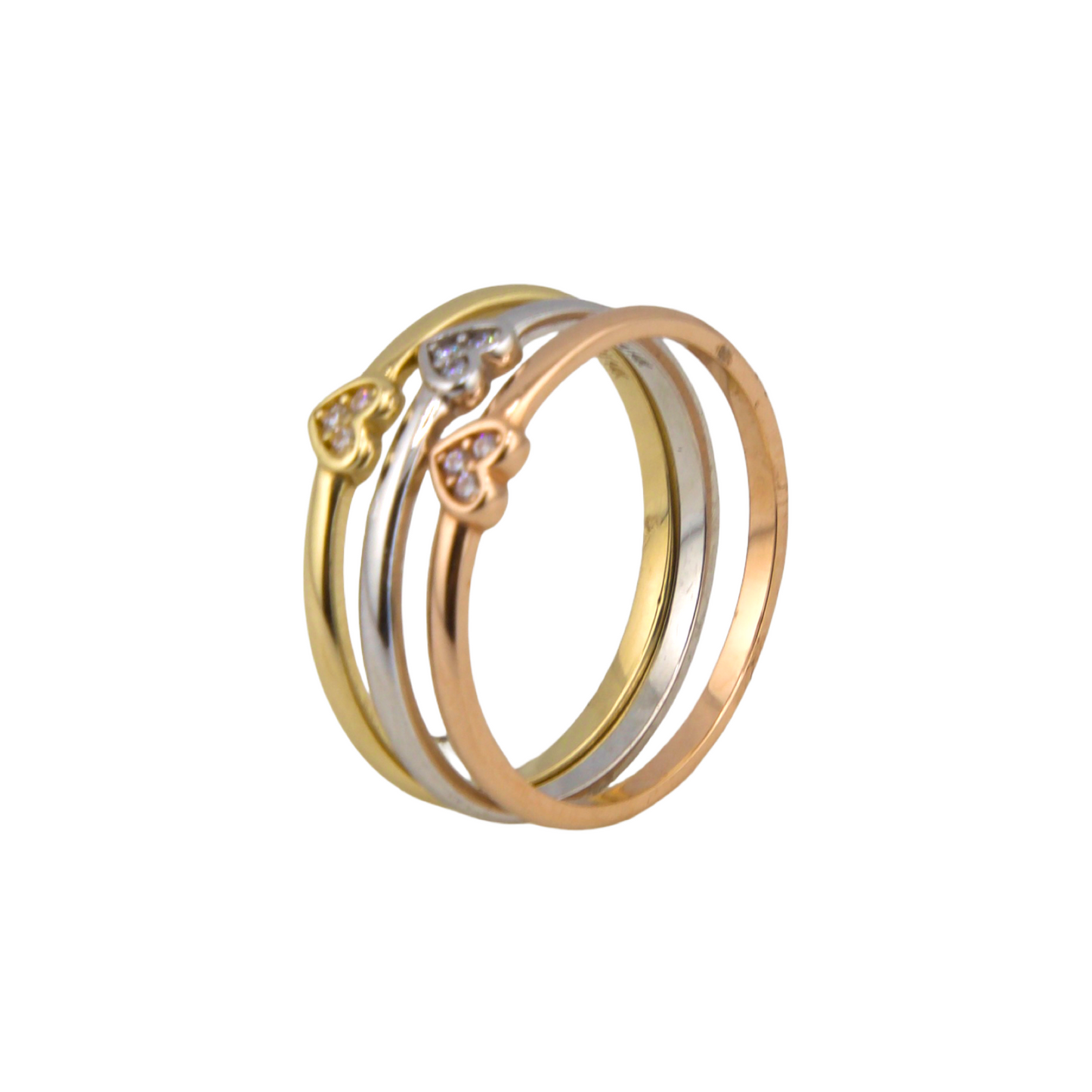 Three Colors Gold Ring